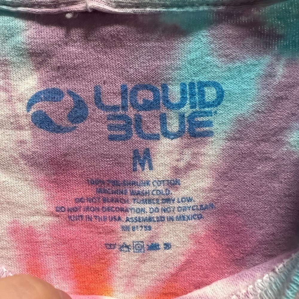 Liquid Blue | Vintage Y2K Grateful Dead 1995 Spiral Tie Dye Dancing Bears Sz M - Picture 4 of 7
